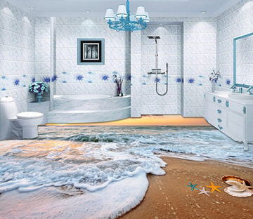 3D Sunset 083 Floor Mural Wallpaper AJ Wallpaper 2 