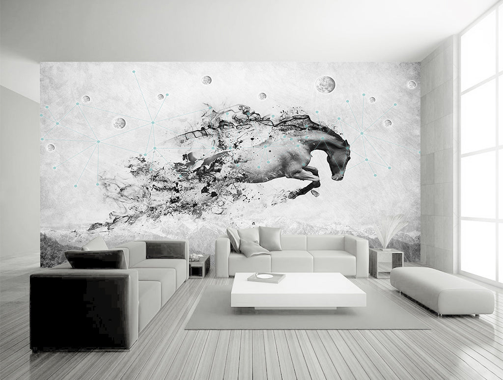 3D Horse Running WG222 Wall Murals