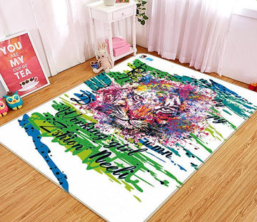 3D Painting Lion 038 Non Slip Rug Mat Mat AJ Creativity Home 