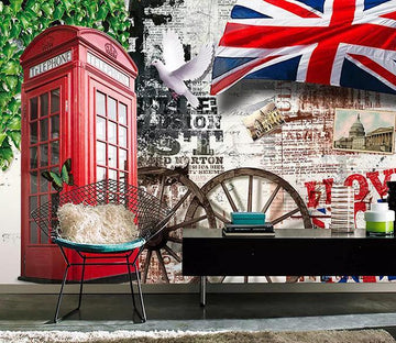 3D Telephone Booth 409 Wallpaper AJ Wallpaper 