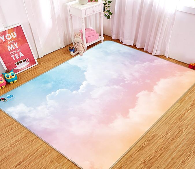 3D Gradient Cloud 087 Non Slip Rug Mat Mat AJ Creativity Home 