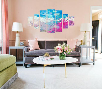 3D Color Paint 056 Unframed Print Wallpaper Wallpaper AJ Wallpaper 