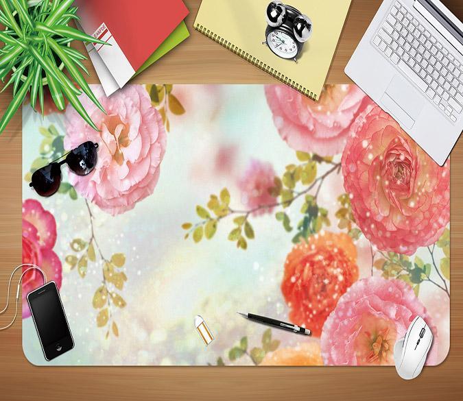 3D Brightly Bloomed 195 Desk Mat Mat AJ Creativity Home 