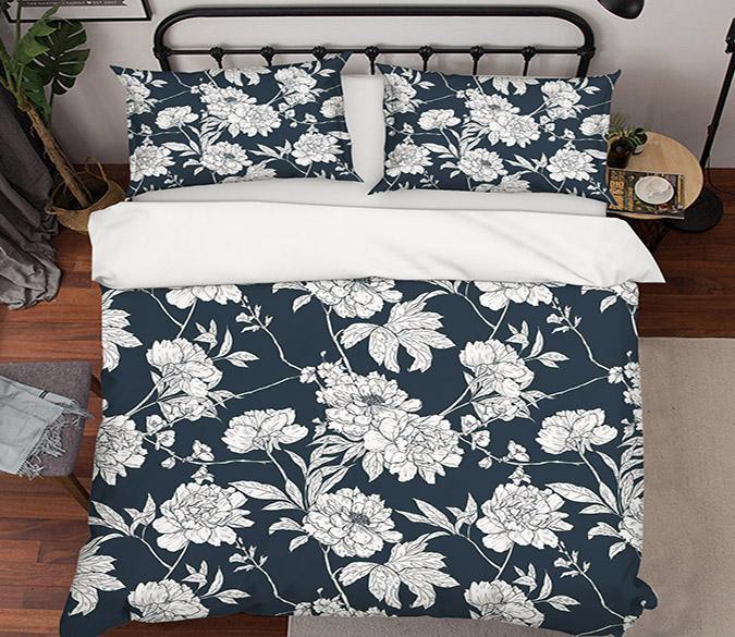 3D Blue Background 043 Bed Pillowcases Quilt Wallpaper AJ Wallpaper 