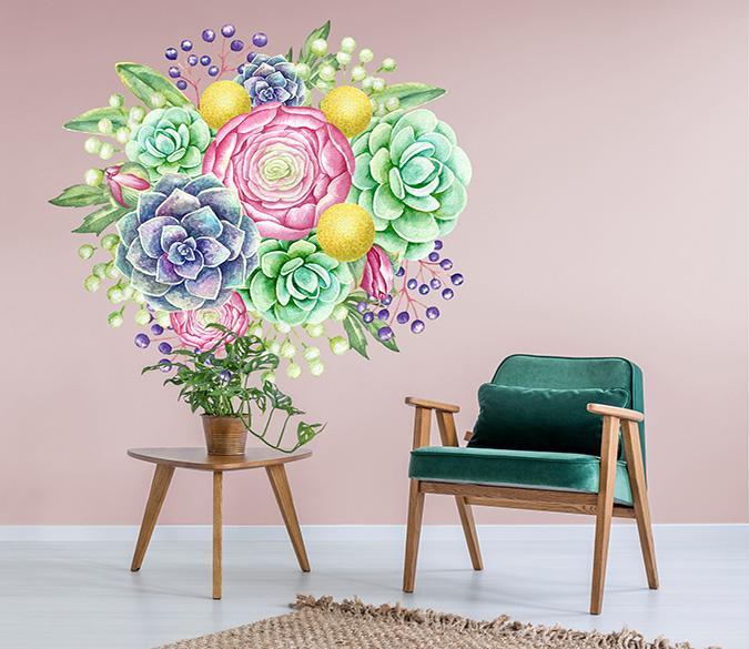 3D Cartoon Flesh 054 Wall Stickers Wallpaper AJ Wallpaper 