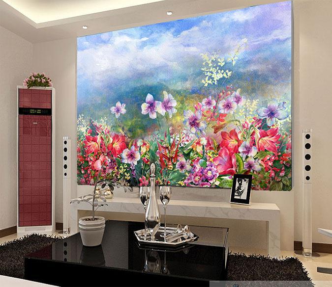 3D Flower Sea 009 Wallpaper AJ Wallpaper 
