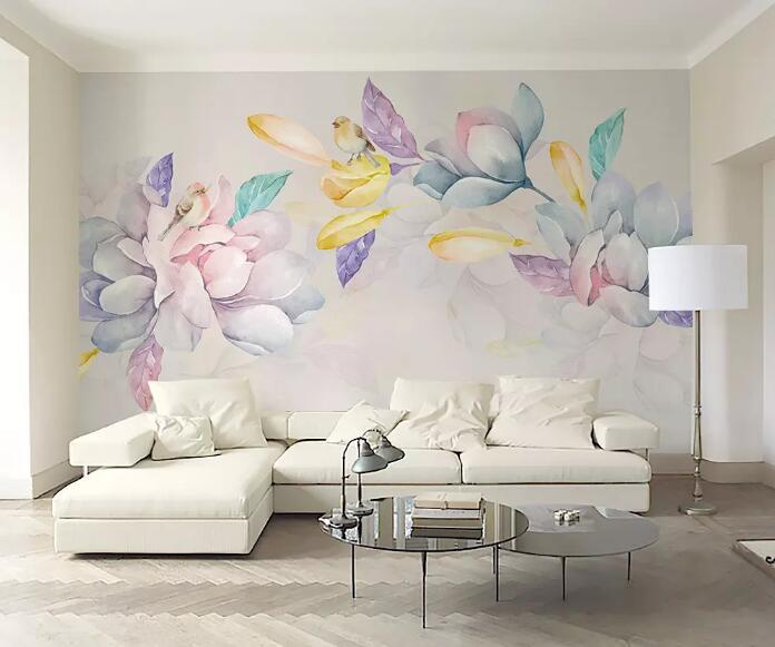 3D Colored Petals 021 Wall Murals Wallpaper AJ Wallpaper 2 