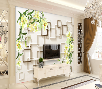 3D Overlapping Box 022 Wallpaper AJ Wallpaper 