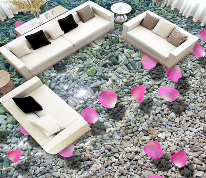 3D Flower Petals 010 Floor Mural Wallpaper AJ Wallpaper 2 