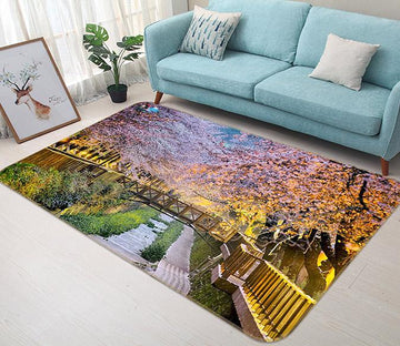 3D Garden Cherry Blossom 693 Non Slip Rug Mat Mat AJ Creativity Home 