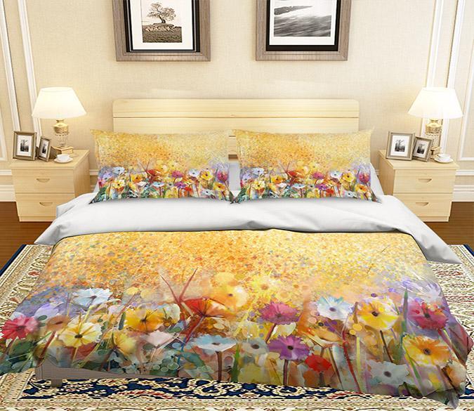 3D Painting Flower 048 Bed Pillowcases Quilt Wallpaper AJ Wallpaper 