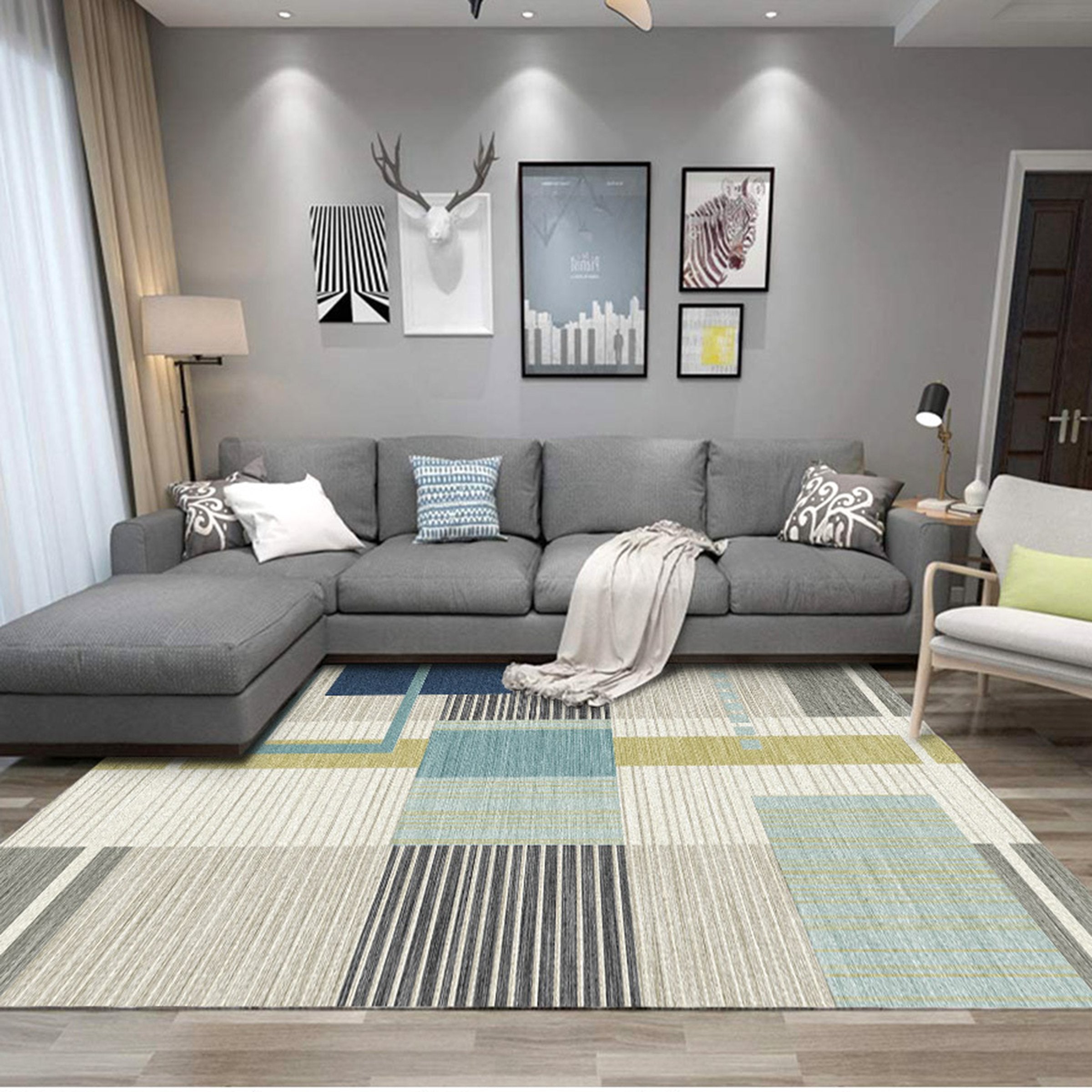 3D Color Pattern WG296 Non Slip Rug Mat Mat AJ Creativity Home 