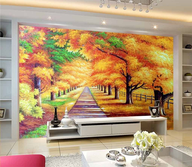 3D Maple Leaf 266 Wallpaper AJ Wallpaper 