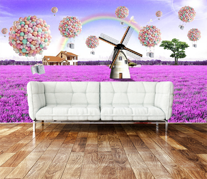 3D Windmill Balloon 005 Wallpaper AJ Wallpaper 