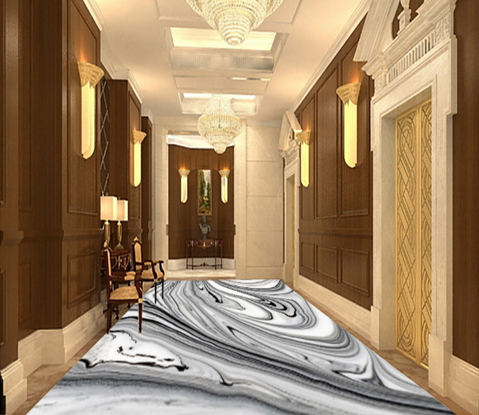 3D Watercolor Gray 138 Floor Mural Wallpaper AJ Wallpaper 2 