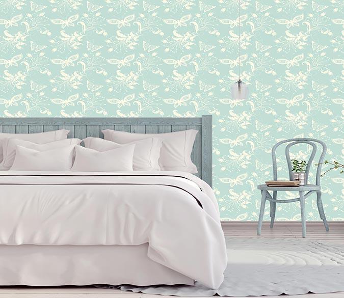 3D Blue Butterfly 002 Wallpaper AJ Wallpaper 