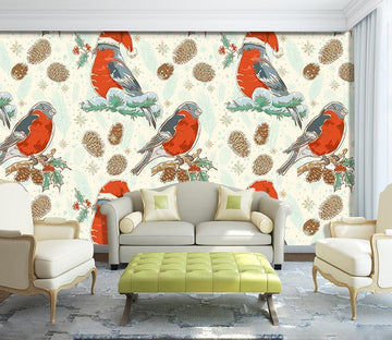 3D Bird Christmas Hat 129 Wallpaper AJ Wallpaper 