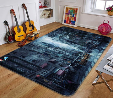 3D Flash Circuit Port 238 Non Slip Rug Mat Mat AJ Creativity Home 