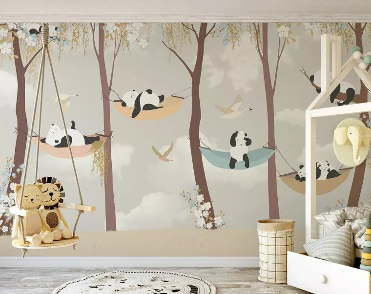 3D Little Panda 441 Wall Murals Wallpaper AJ Wallpaper 2 