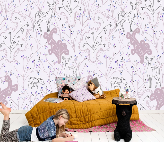 3D Deer Stare Foraging 876 Wallpaper AJ Wallpaper 2 