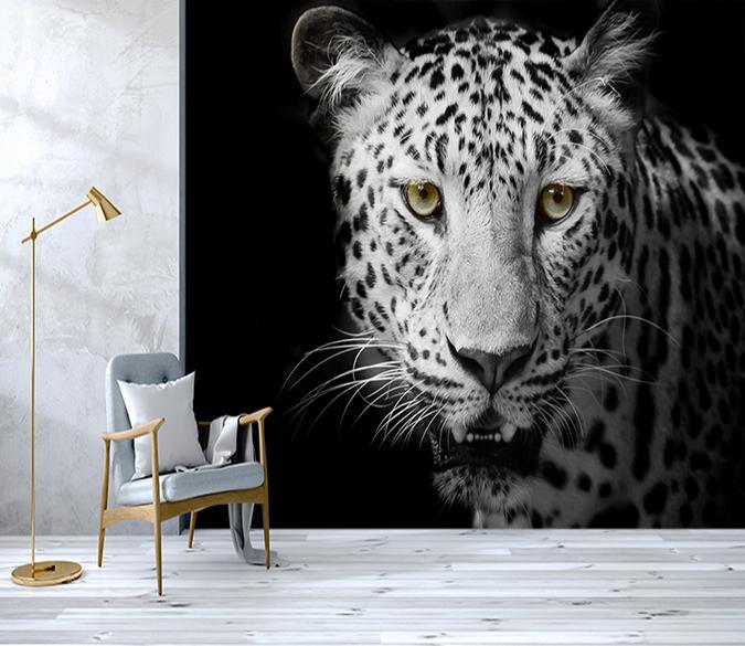 3D Leopard Gaze 185 Wallpaper AJ Wallpaper 