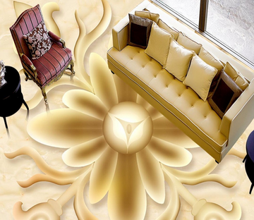 3D Line Flower 102 Floor Mural Wallpaper AJ Wallpaper 2 