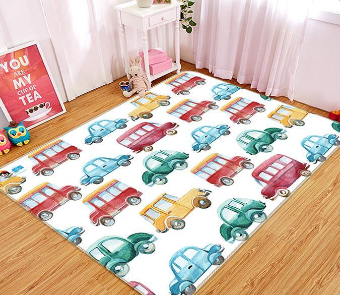 3D Color Car 090 Non Slip Rug Mat Mat AJ Creativity Home 