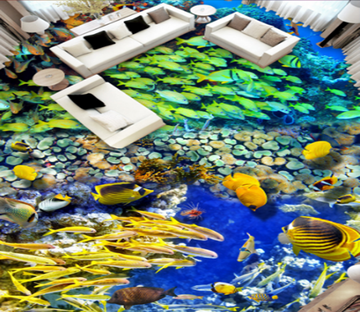 3D Submarine Fish 366 Floor Mural Wallpaper AJ Wallpaper 2 
