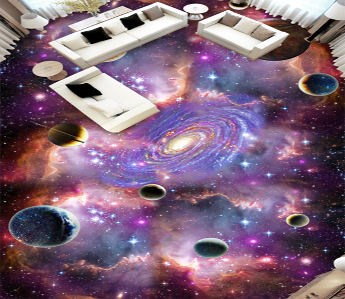 3D Star Vortex 107 Floor Mural Wallpaper AJ Wallpaper 2 