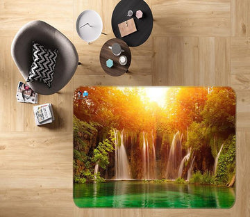 3D Waterfall Landscape 645 Non Slip Rug Mat Mat AJ Creativity Home 