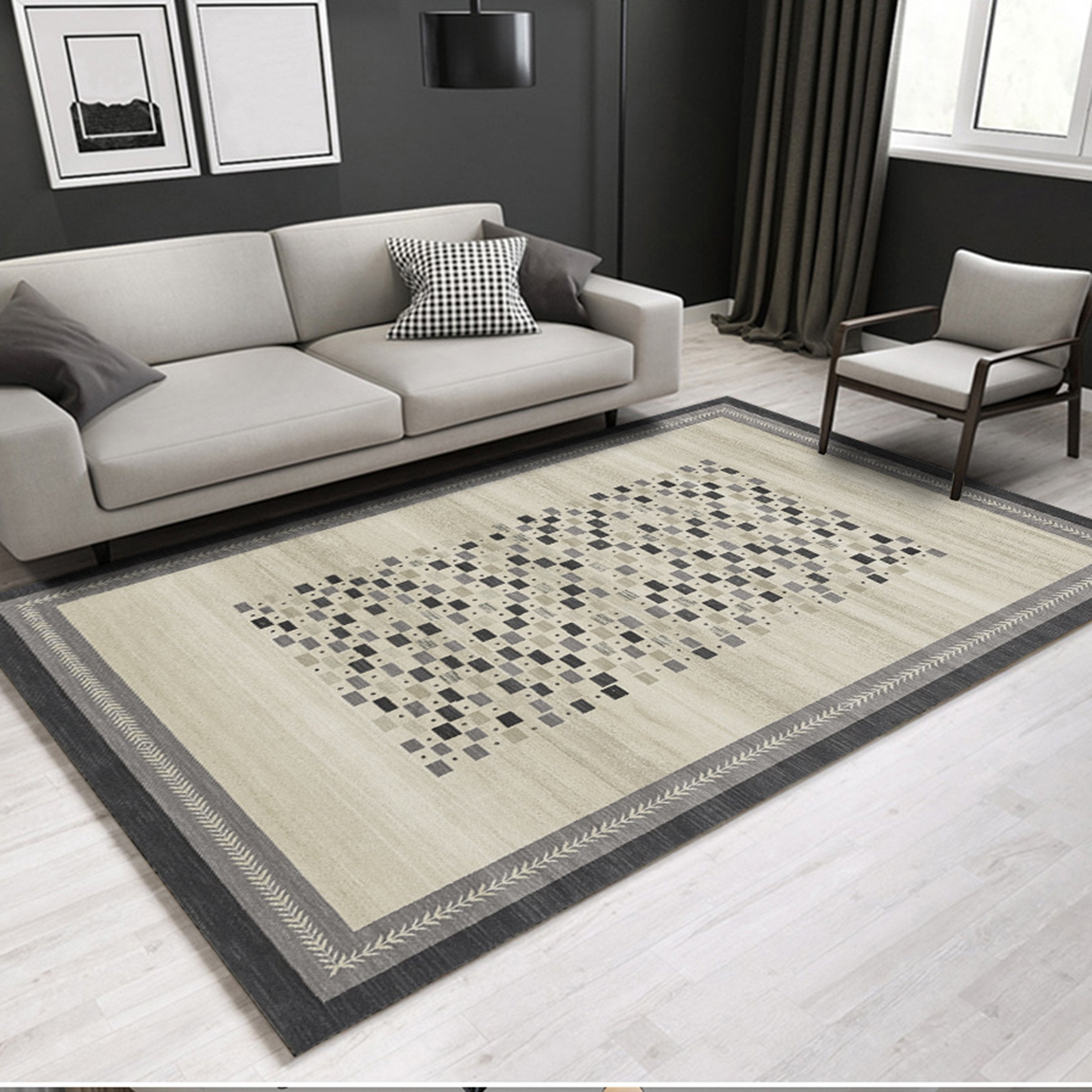 3D Colored Square WG085 Non Slip Rug Mat Mat AJ Creativity Home 