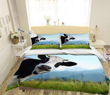 3D Grassland Cow 148 Bed Pillowcases Quilt Wallpaper AJ Wallpaper 