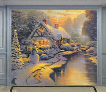 3D Snowman Garden 1617 Wallpaper AJ Wallpaper 2 