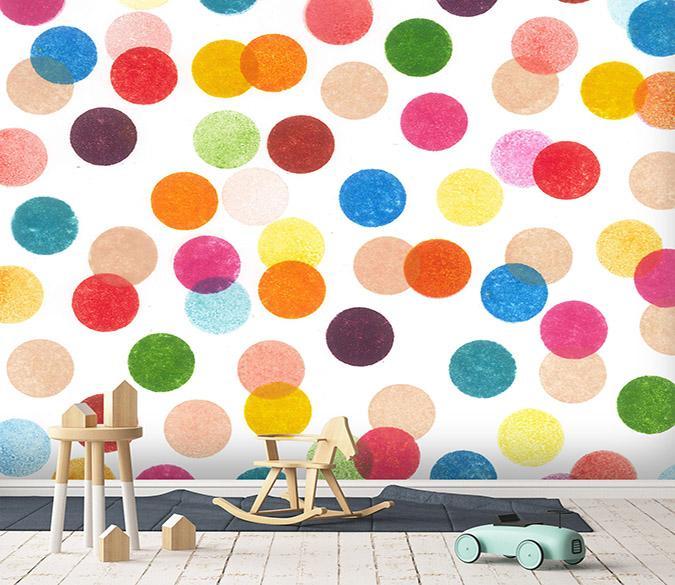 3D Colorful Dots 022 Wallpaper AJ Wallpaper 