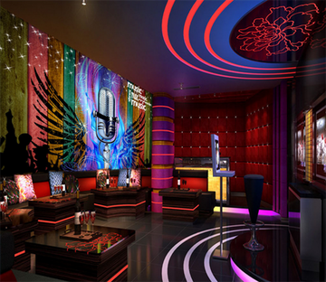 3D Microphone Wings 562 Wallpaper AJ Wallpaper 