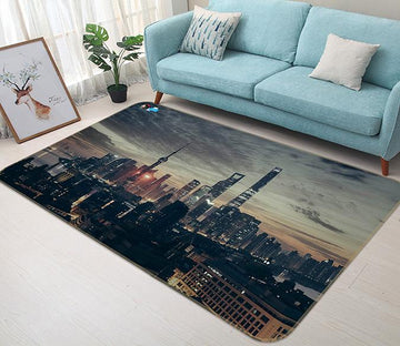 3D Dark Cloud City 237 Non Slip Rug Mat Mat AJ Creativity Home 