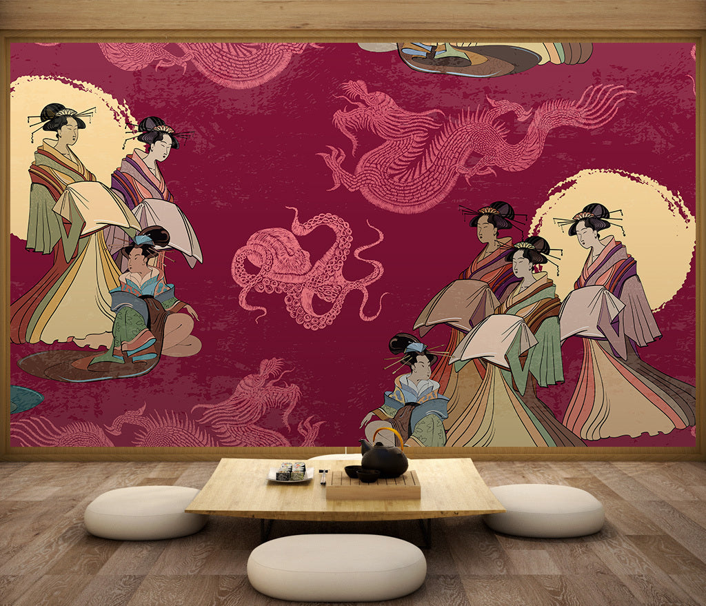 3D Embroidered WG384 Wall Murals