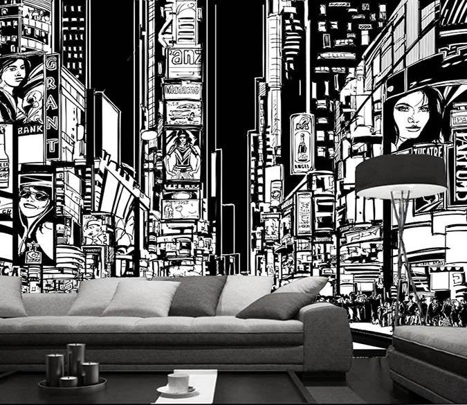 3D Lively City 109 Wallpaper AJ Wallpaper 