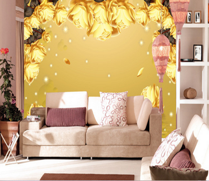 3D Flower Edge 762 Wallpaper AJ Wallpaper 