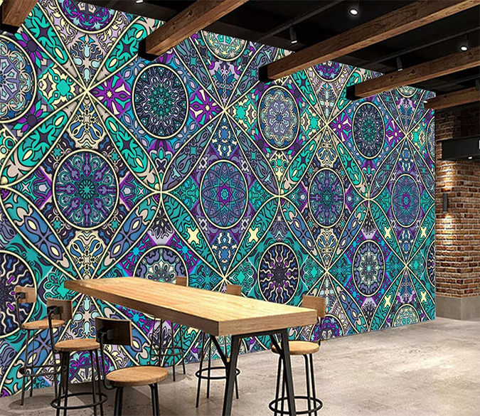 3D Blue Background Pattern 412 Wallpaper AJ Wallpaper 2 