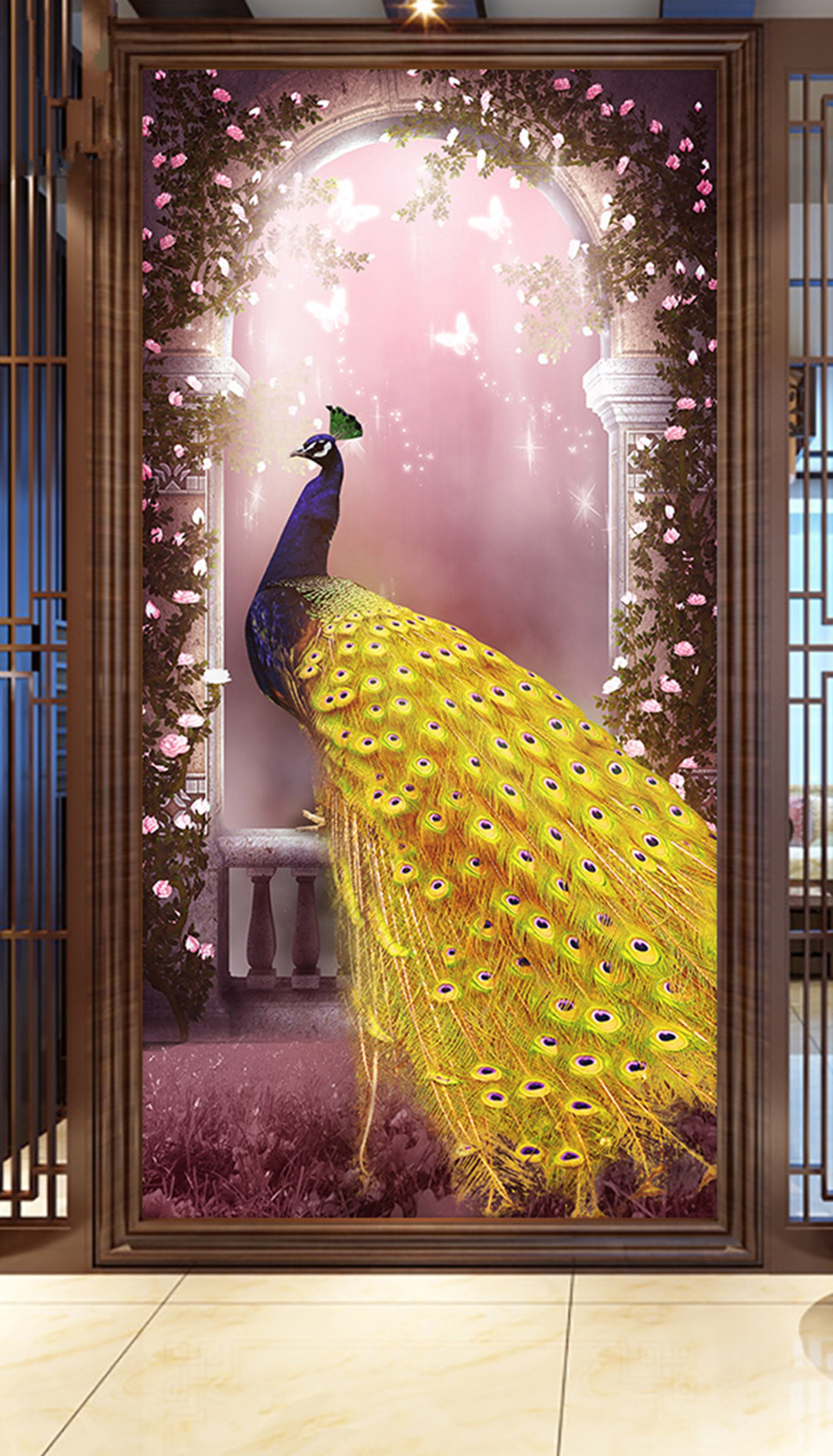 3D Peacock 409 Wall Murals Wallpaper AJ Wallpaper 2 