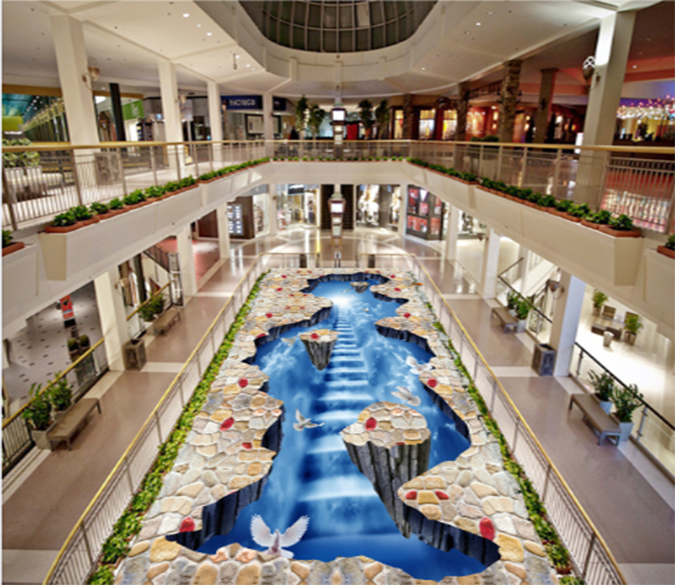 3D Ice Staircase 082 Floor Mural Wallpaper AJ Wallpaper 2 