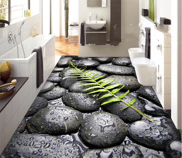 3D Leaves 177 Floor Mural Wallpaper AJ Wallpaper 2 