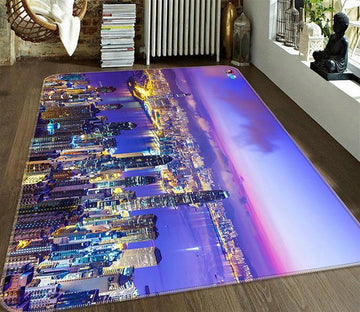 3D Night View City 672 Non Slip Rug Mat Mat AJ Creativity Home 