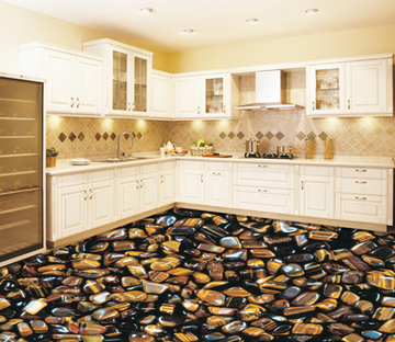 3D Stone Heap 203 Floor Mural Wallpaper AJ Wallpaper 2 