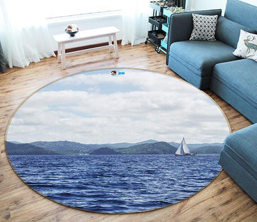 3D Sea Island 238 Round Non Slip Rug Mat Mat AJ Creativity Home 