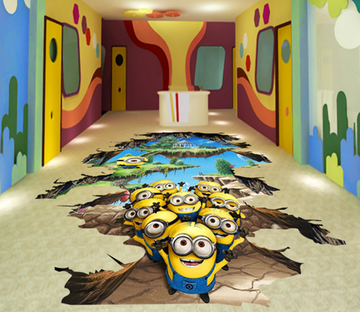 3D Little Child 204 Floor Mural Wallpaper AJ Wallpaper 2 