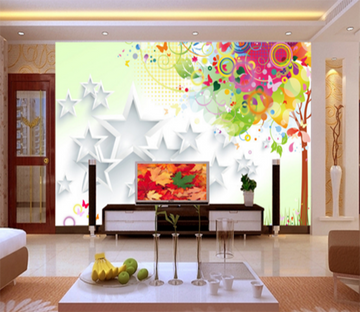 3D Pentagram Tree 098 Wallpaper AJ Wallpaper 