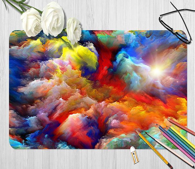 3D Color Cloud 205 Desk Mat Mat AJ Creativity Home 