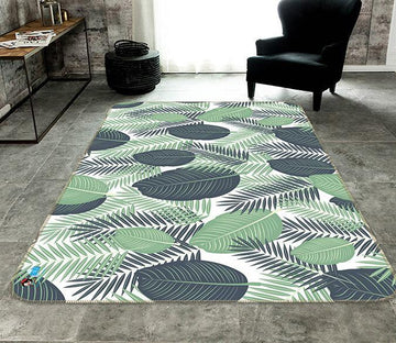 3D Green Plant 008 Non Slip Rug Mat Mat AJ Creativity Home 